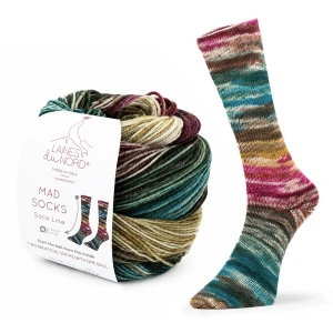 Włóczka Mad Socks 01 - 100g/420m ( Laines du Nord )