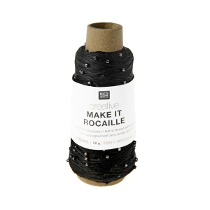 Włóczka Make it Rocaille 005 czarny ( Rico Design )