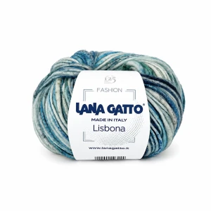 Włóczka Lisbona 31063 Green Mix ( Lana Gatto )