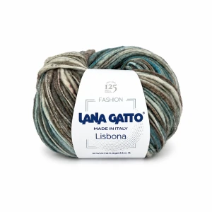 Włóczka Lisbona 31064 Green Brown Mix ( Lana Gatto )