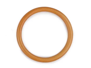 Kółko drewniane do torebki lub makramy 14 cm ( naturalny )