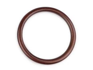 Kółko drewniane do torebki lub makramy 14 cm ( brąz )