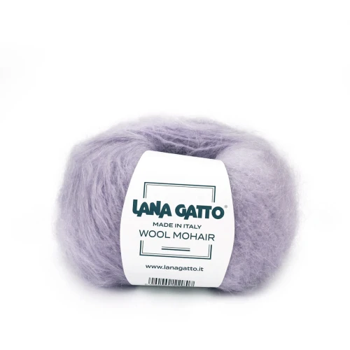 Włóczka Wool Mohair 9374 Argento
