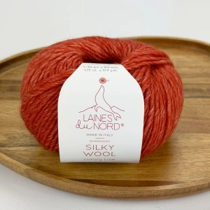 Włóczka Silky Wool 015 - rdzawy 50g/100m ( Laines du Nord )
