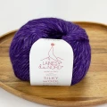Włóczka Silky Wool 007 - fiolet 50g/100m