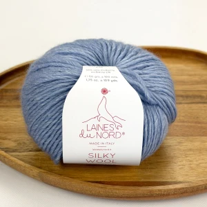 Włóczka Silky Wool 005 - błękit 50g/100m ( Laines du Nord )