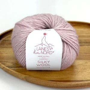 Włóczka Silky Wool 003 - jasny róż 50g/100m ( Laines du Nord )