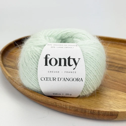 Włóczka z angory Coeur d'Angora 336 - miętowy