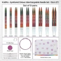 komplet drutów w etui do dziergania