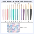 KnitPro Vybe Grande – zestaw szydełek z ergonomiczną rączką
