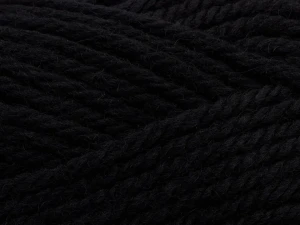 Włóczka Peruvian 102 Black - czarny 50g/100m ( Filcolana )