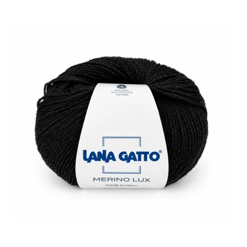 Merino Lux 31487 - czarny 50g/185m ( Lana Gatto )