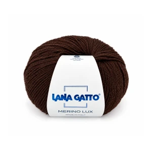 Włóczka Merino Lux 31488 - kawowy 50g/185m ( Lana Gatto )