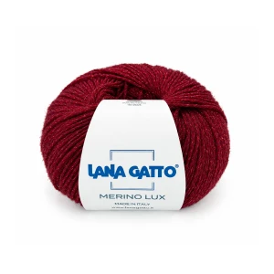 Włóczka Merino Lux 31486 - bordowy 50g/185m ( Lana Gatto )