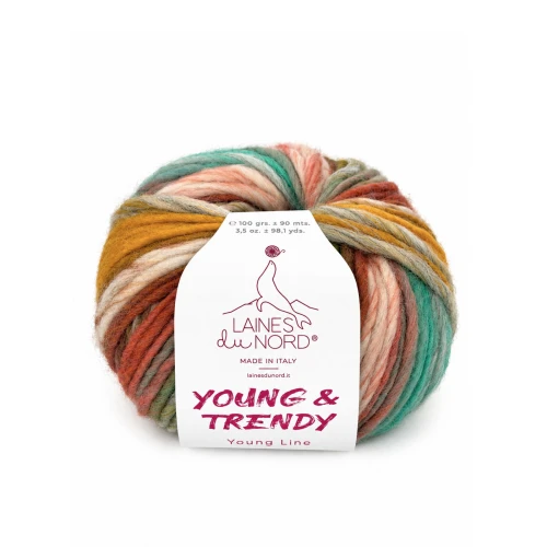 Włóczka Young and Trendy 010 - 100g/80m