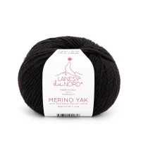 Włóczka Merino Yak 041 - kawowy 50g/115m ( Laines du Nord )