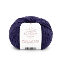 Włóczka Merino Yak 040 - fiołkowy 50g/115m ( Laines du Nord )