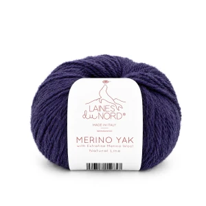 Włóczka Merino Yak 040 - fiołkowy 50g/115m ( Laines du Nord )