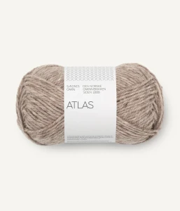 Włóczka Atlas 2650 Grabeige melert 50g/108m ( Sandnes Garn )