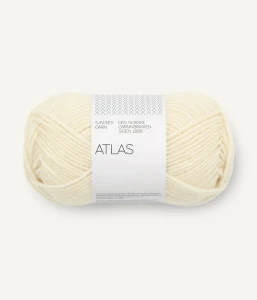 Włóczka Atlas 1012 Natur 50g/108m ( Sandnes Garn )