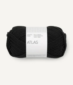 Włóczka Atlas 1099 Svart 50g/108m ( Sandnes Garn )