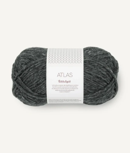 Włóczka PetiteKnit Atlas 1070 Charcoal Melange